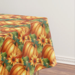 Toalha De Mesa Autumn Pumpkin Floral - Tablecloth