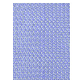 Toalha De Mesa Aves brancas e flores em azul