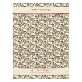 Toalha De Mesa Aves Chintzy Victorianas e Estilo de Vintage Rosas