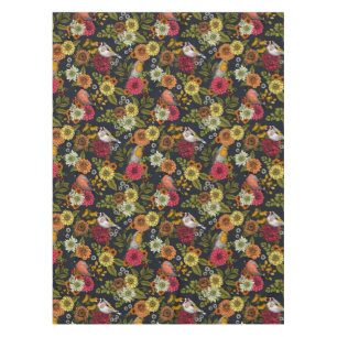 Toalha De Mesa Aves e flores do jardim 2