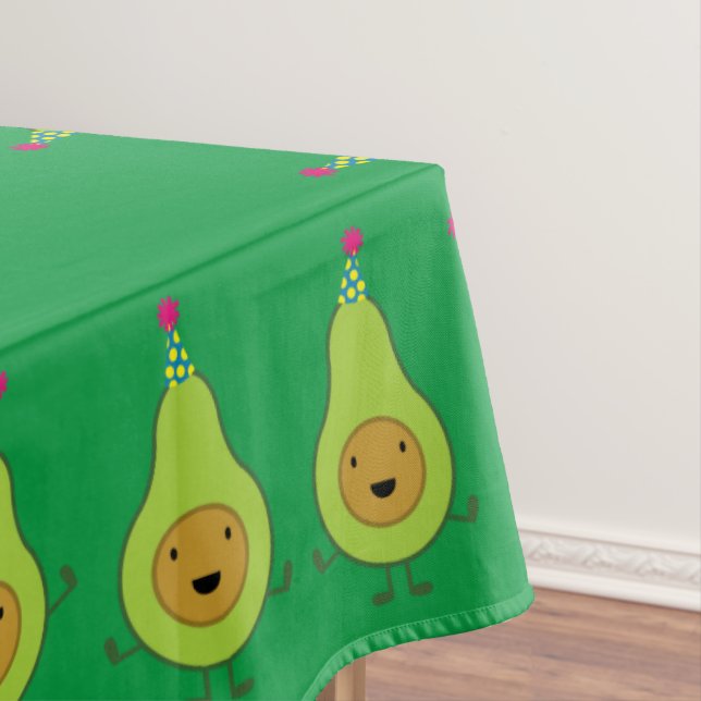 Toalha De Mesa Avocado Cute First Birthday Mesa Cloth (Posição Original)