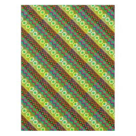 Toalha De Mesa Aztec Estilo Verde Marrom