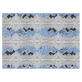 Toalha De Mesa Azul Cinza Bonito