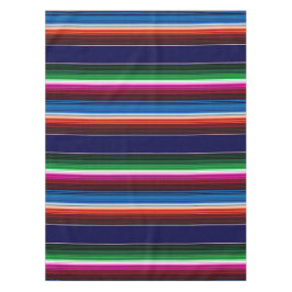 Toalha De Mesa Azul, Laranja, Rosa Quente, Sarape Verde Mexicano