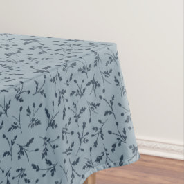Toalha De Mesa Azul Marinho Moderno Padrão de Botões de Margarida