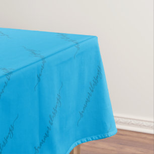 Toalha De Mesa Azul personalizado elegante