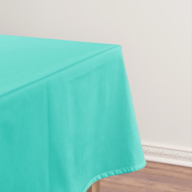 Toalha de Mesa Azul Turquesa (Posição Original)