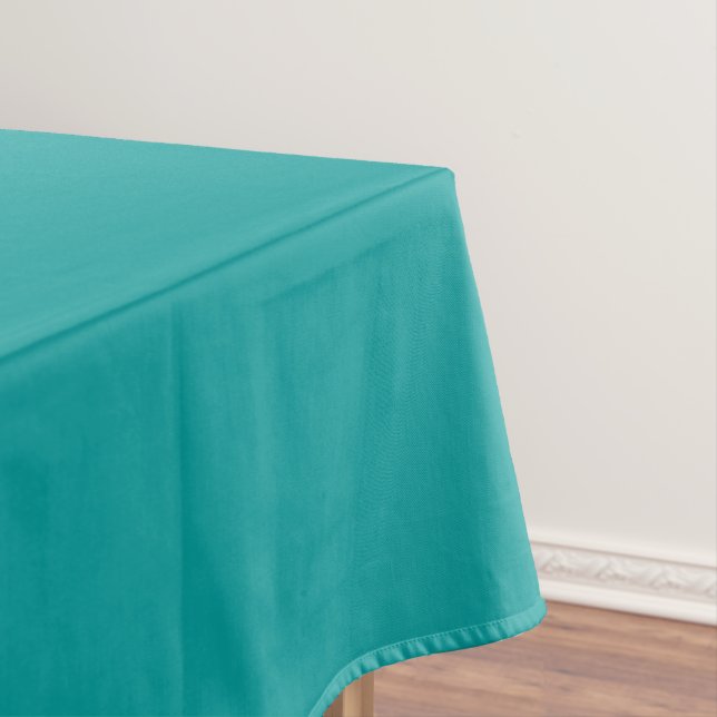 Toalha De Mesa Azul Verde Esmeralda Sólido (Posição Original)