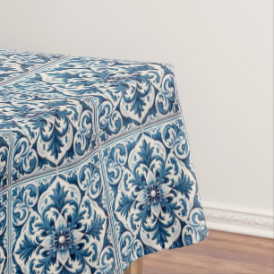 Toalha De Mesa Azulejo azul português
