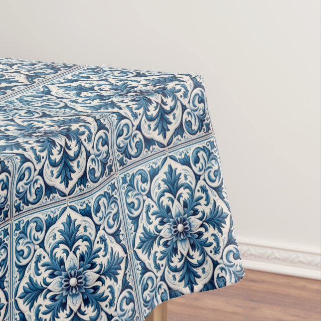 Toalha De Mesa Azulejo azul português (Posição Original)