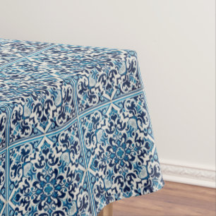 Toalha De Mesa Azulejo azul português