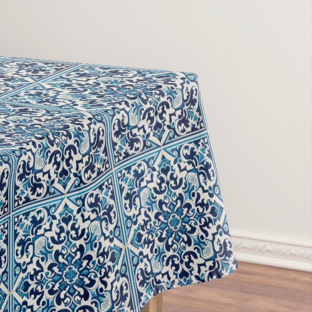 Toalha De Mesa Azulejo azul português (Posição Original)