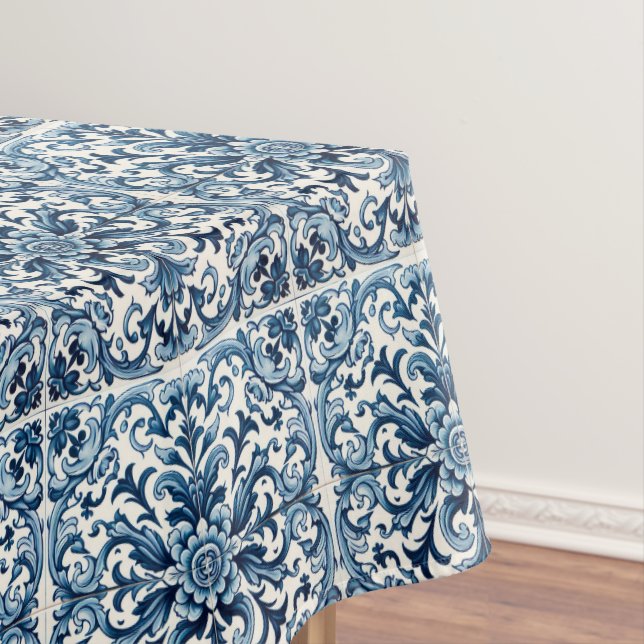 Toalha De Mesa Azulejo azul português (Posição Original)