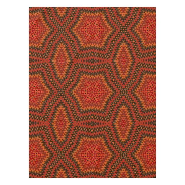 Toalha De Mesa azulejo caleidoscópico moderno abstrato (Frente)