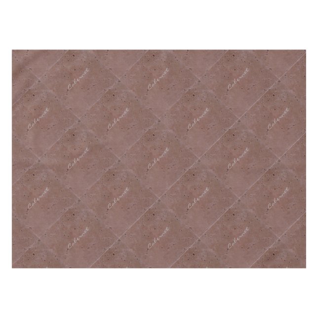 Toalha De Mesa Azulejo de Travertino de Vinho Cabernet (Frente (Horizontal))
