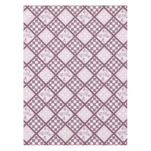 Toalha De Mesa Azulejo de vidro cor púrpura 3D