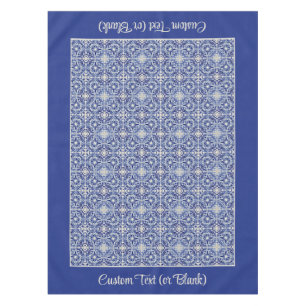 Toalha De Mesa Azulejo pintado de cozinha bonito Blue Vintage