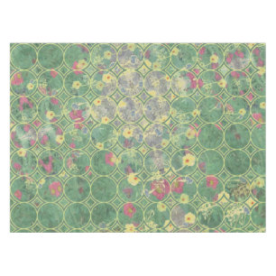 Toalha De Mesa Azulejo Verde Floral