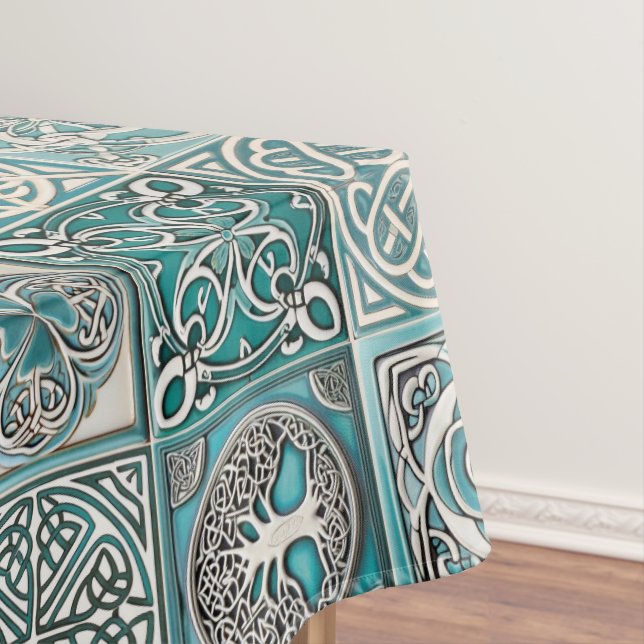 Toalha De Mesa Azulejos Celulares Irlandeses (Posição Original)