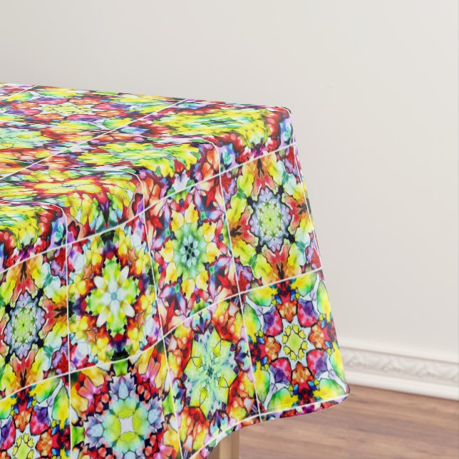 Toalha De Mesa Azulejos do Mediterrâneo, Azulejos de Tinta Álcool (Posição Original)