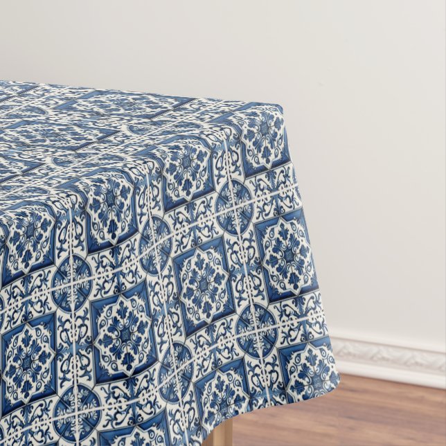 Toalha De Mesa Azulejos do Mediterrâneo, Portugal, Azulejo, Majol (Posição Original)