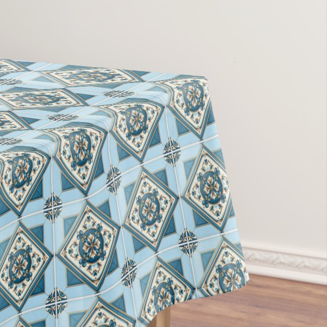 Toalha De Mesa Azulejos do Mediterrâneo, Portugal, Azulejo, Majol (Posição Original)