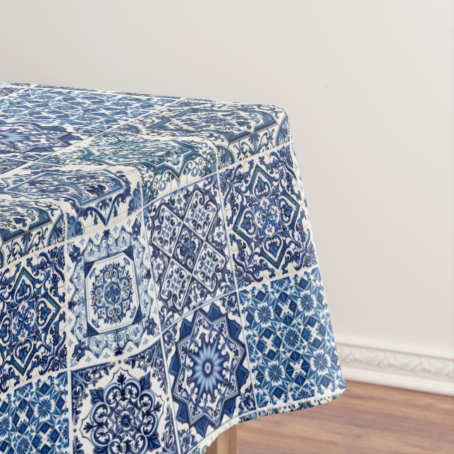 Toalha De Mesa Azulejos do Mediterrâneo, Portugal, Azulejo, Majol (Posição Original)