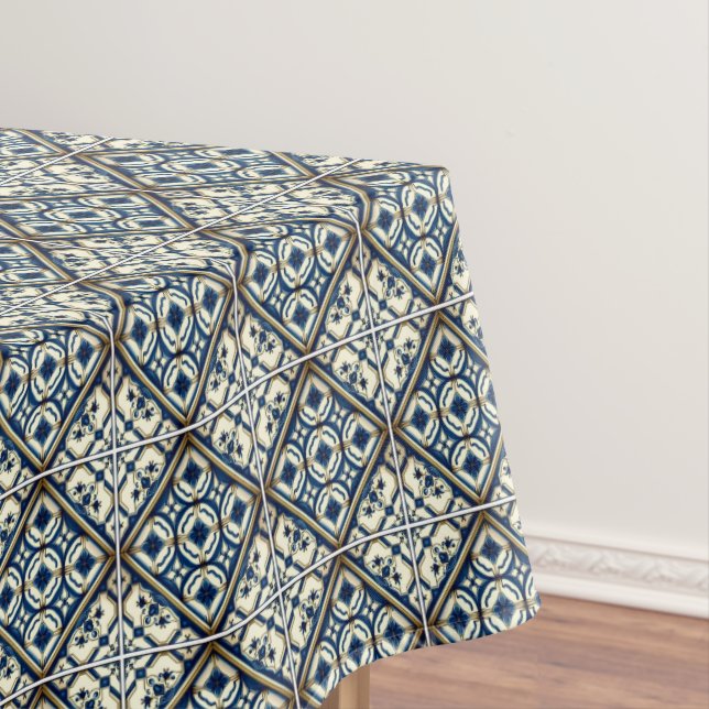 Toalha De Mesa Azulejos do Mediterrâneo, Portugal, Azulejo, Majol (Posição Original)