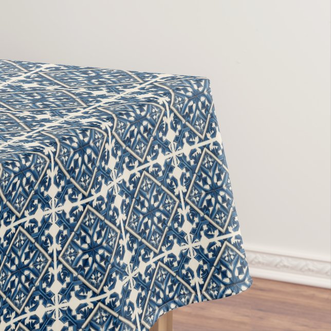 Toalha De Mesa Azulejos do Mediterrâneo, Portugal, Azulejo, Majol (Posição Original)