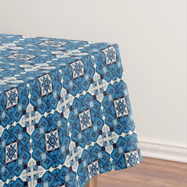 Toalha De Mesa Azulejos do Mediterrâneo, Portugal, Azulejo, Majol (Posição Original)