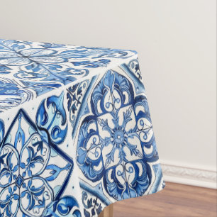 Toalha De Mesa Azulejos do Mediterrâneo, Portugal, Azulejo, Majol