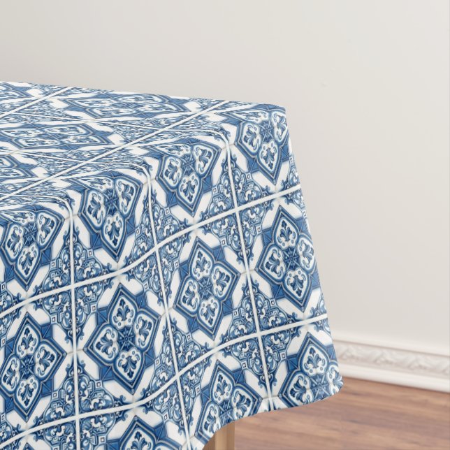 Toalha De Mesa Azulejos do Mediterrâneo, Portugal, Azulejo, Majol (Posição Original)