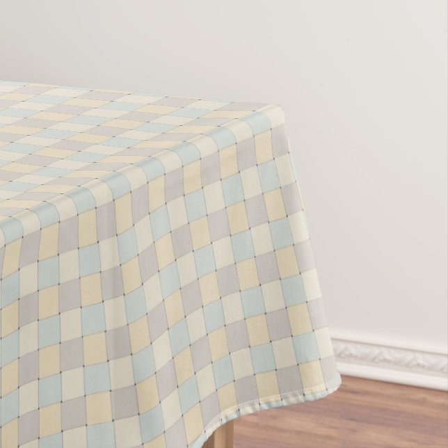 Toalha De Mesa Azulejos tecidos com tons suaves (Posição Original)