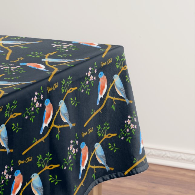 Toalha De Mesa Azulinhos Azul Escuro (Posição Original)