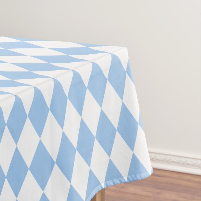Toalha De Mesa Baby Blue Harlequin (Posição Original)