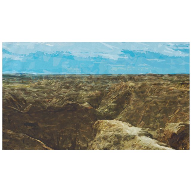 Toalha De Mesa Bad Lands National Park South Dakota Abstrato (Frente (Horizontal))