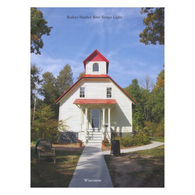 Toalha De Mesa Baileys Harbor Rear Range Light tablecloth (Frente)