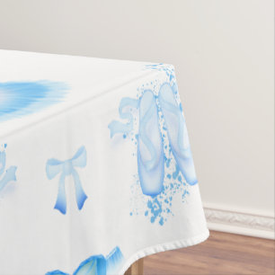 Toalha De Mesa Balé Azul, Tutu e Calçados Ponteiro