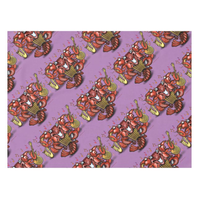 Toalha De Mesa Banda de Lagostim Cajun (Frente (Horizontal))