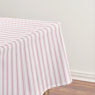 Toalha De Mesa Bandas de França Rosa Elegante