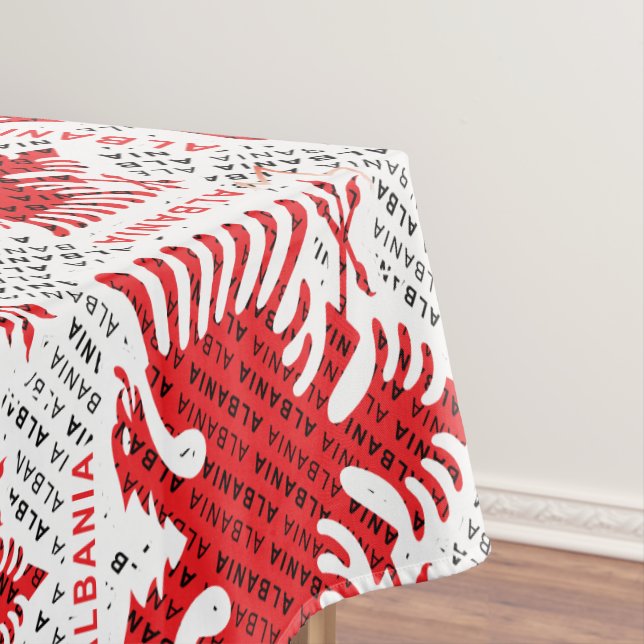 Toalha De Mesa Bandeira albanesa 4 (Posição Original)