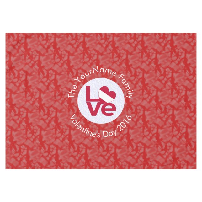 Toalha De Mesa Bandeira Austríaca de Heart LOVE (Frente (Horizontal))