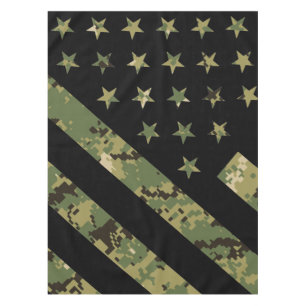 Toalha De Mesa Bandeira da Camuflagem Digital Militar dos EUA