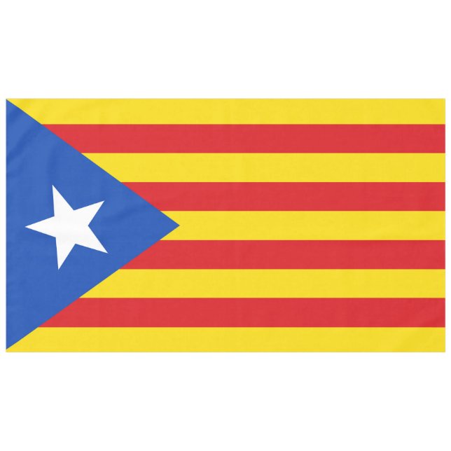 Toalha De Mesa Bandeira da Catalunha (Frente (Horizontal))