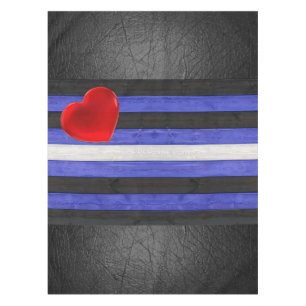 Toalha De Mesa bandeira do orgulho de couro SlipperyJoe's preta a