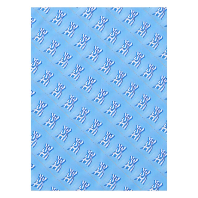 Toalha De Mesa Bandeira grega em Atenas (Frente)