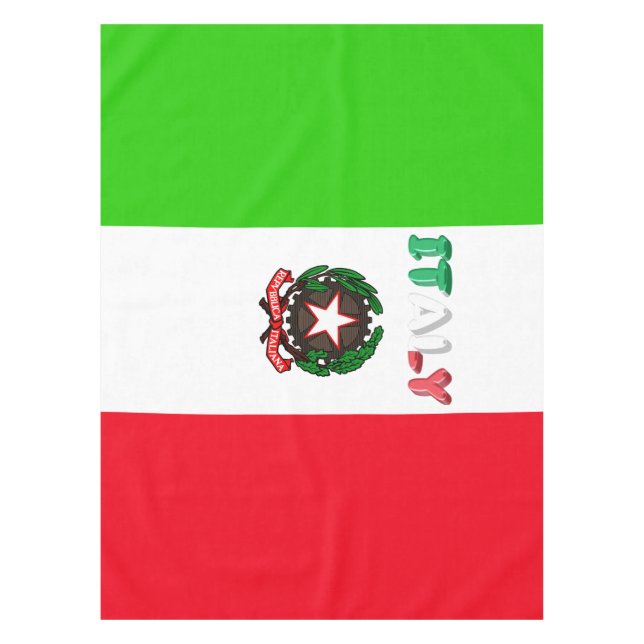 Toalha De Mesa Bandeira italiana (Frente)