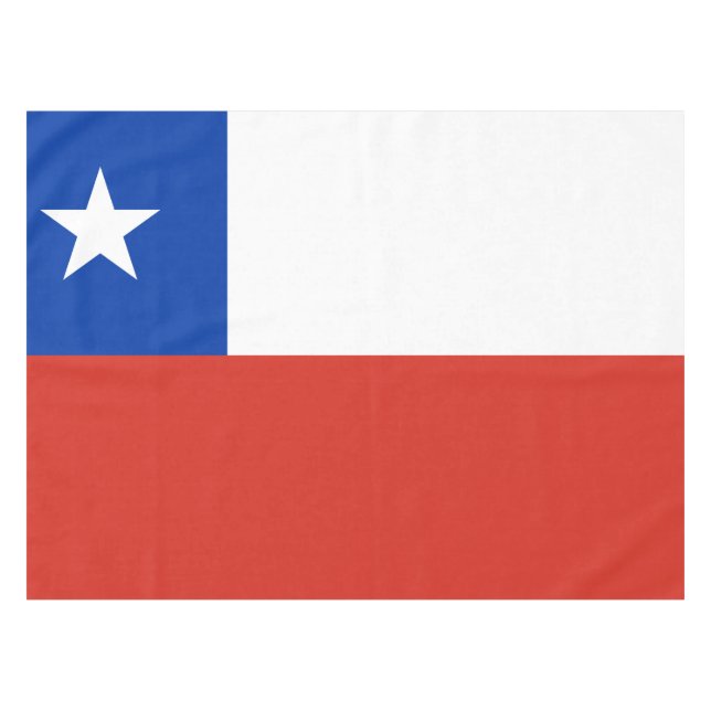 Toalha De Mesa Bandeira Patriótica do Chile (Frente (Horizontal))
