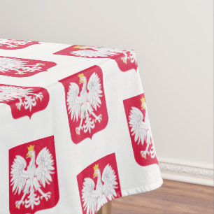 Toalha De Mesa Bandeira Polonesa Águia e Polônia
