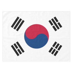 Toalha De Mesa Bandeira Sul-Coreana Tablecloth